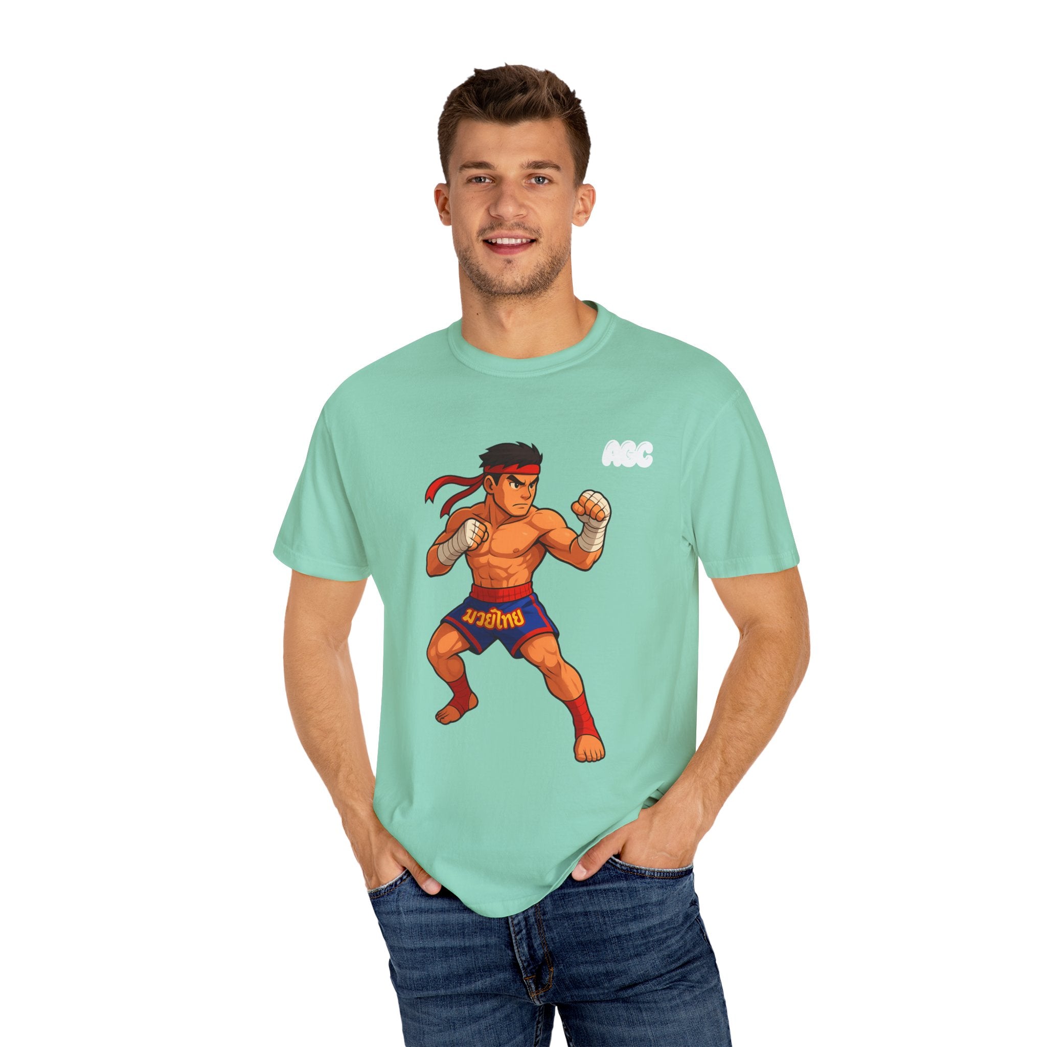 Retro Muay Thai Graphic T-Shirt - Unisex
