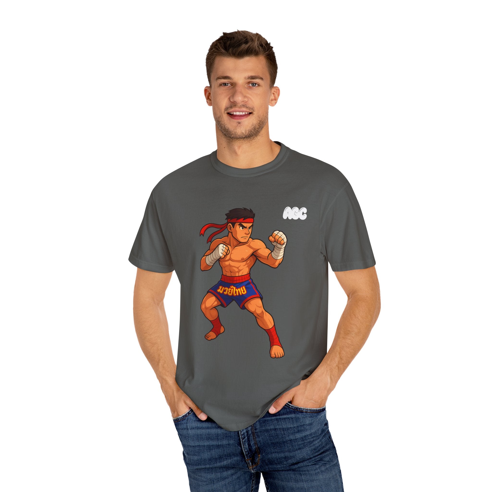 Retro Muay Thai Graphic T-Shirt - Unisex